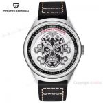 Fake Pagani Design Stainless Steel Skeleton Skull Dial Mens Watch